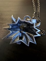 Witcher 3 Wolf And Manticore Medallions Oxidized 925 Silver