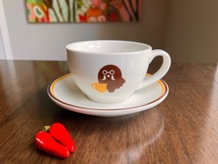 Animal Crossing Brewster Coffee Cup Saucer 330ml Ceramics Mug Game Around Gift