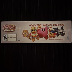 Kirby’s Return to Dream Land Nintendo Wii Promotional Lenticular Bookmark RARE