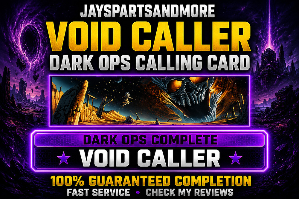 Void Caller NEW Dark Ops Calling Card Cursed Round 50 Carry BO7 Zombies FAST