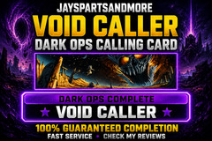 Void Caller NEW Dark Ops Calling Card Cursed Round 50 Carry BO7 Zombies FAST