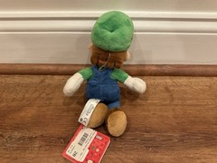 New Super Mario Bros Wii San-ei & Global Holdings 2010 Luigi Plush w/Tag