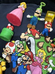 Vintage Nintendo Super Mario Mixed Plush Doll Lot – Mario Luigi Peach Yoshi Toad