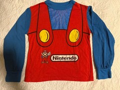 Vintage 1989 Nintendo Super Mario Bros Wormser Pajama Shirt USA Made Youth 10