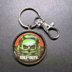 Call of Duty Metal Key Chain Ghost Skull Video Game Merchandise