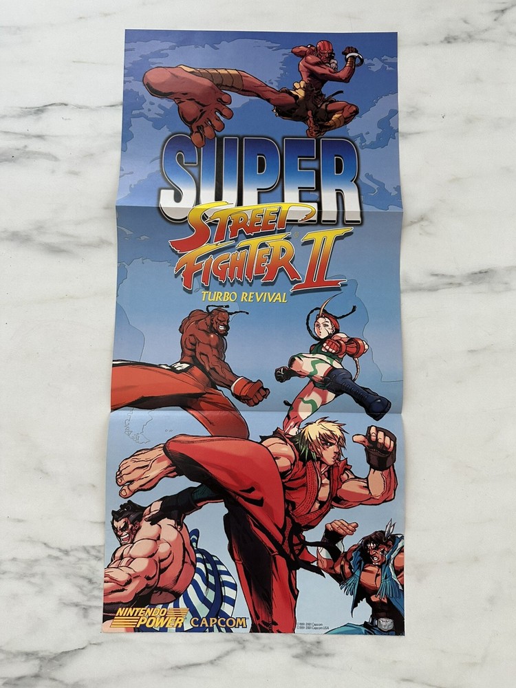 22 x 11 Nintendo Power POSTER – N64 NES Super Street Fighter II SNES Revival