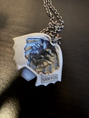 Witcher 3 Wolf And Manticore Medallions Oxidized 925 Silver