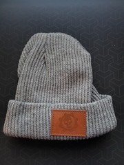 Gears of War 4 Gray with a Brown Crimson Omen Logo Patch Beanie (✔️Promo Item)