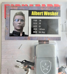 ✨Capcom Resident Evil Biohazard Albert Wesker Merchandise Collectibles Set RARE