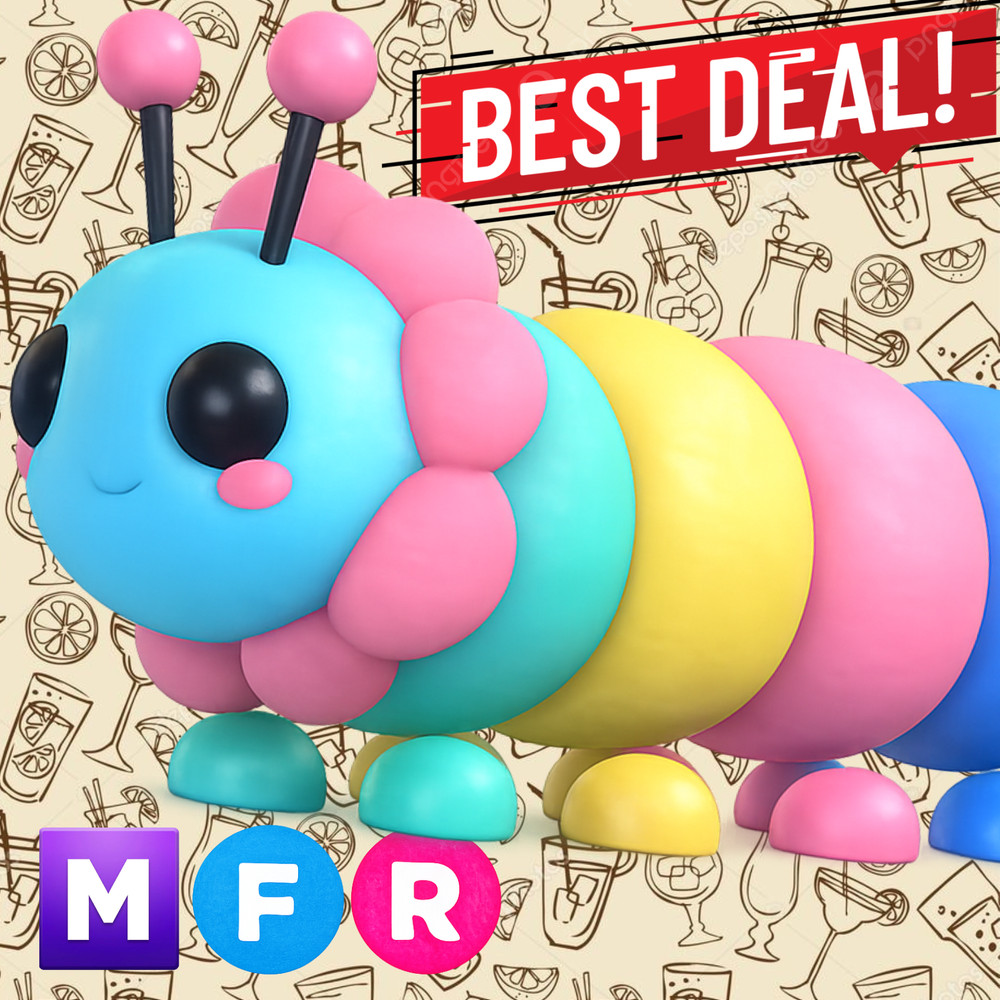 Adopt – MFR Gumball Caterpillar – Mega Neon Fly Ride *SAME DAY DELIVERY*
