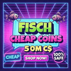 🟢🔥[FISCH] 50 MILLION COINS | Bulk Coins | Fast, Cheap, Safe! |⚡⚡