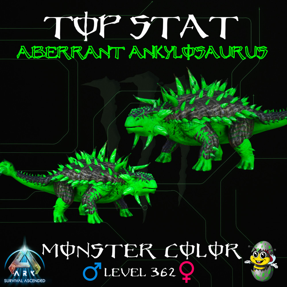 🦖-MONSTER-Top-Stats-Dinos-Lvl-362-Baby-Pairs-Ark-Survival-Ascended-PvE-BusyBee