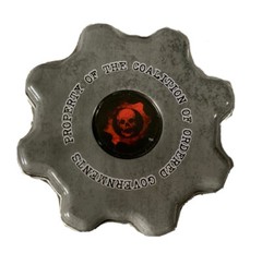 Very RARE GEARS OF WAR 3 Promo Mints Hard Metal Case Microsoft Promotional VHTF