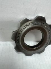 Gears Of War 3 Collector’s Ed. Dr Adam Fenix Metal COG For Service To Humanity