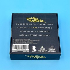 Banjo-Kazooie Jiggy Jigsaw Piece 24k Gold-Plated Figure + Stand Official Rare