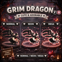 Grim Dragon FR Normal/Neon /Mega ✨ Adopt From Me Today ✨ Top Picks