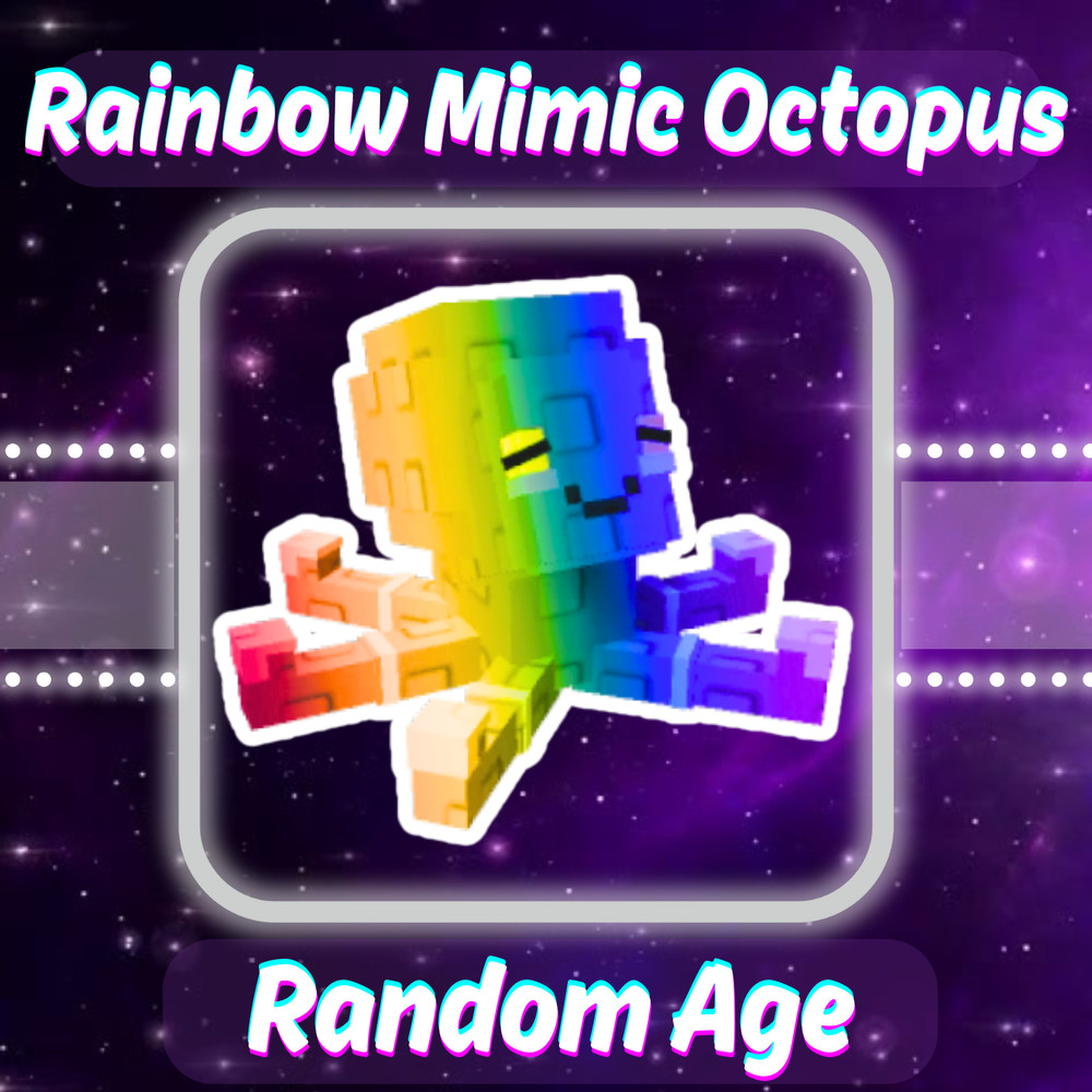 Rainbow Mimic Octopus Random Age | Grow a Garden | Roblox | Cheap