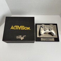 Activision Employee 5 Year Award Video Game Xbox 360 Controller Plaque Gold