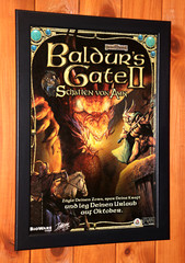 2000 Baldur’s Gate II 2 Shadows of Amn Old Promo Small Poster / Ad Page Framed
