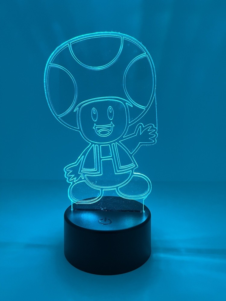 TOAD 3D LED Light Lamp 8 Different Colors w/remote (Show It Off)