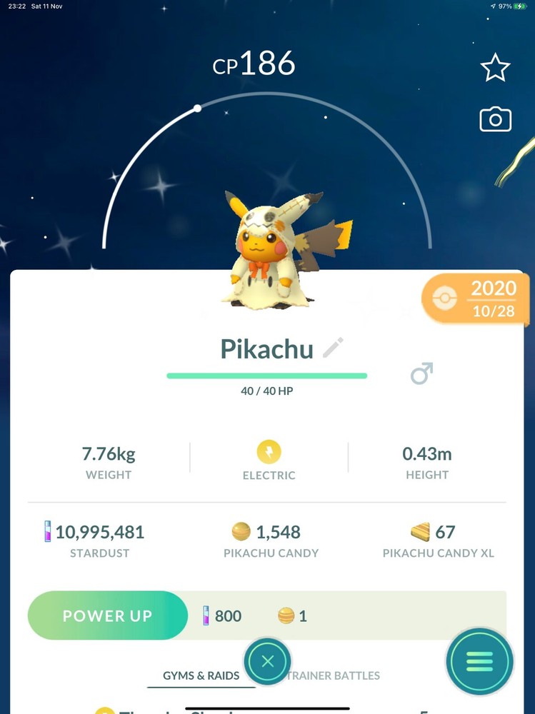 Shiny Pikachu Costume Mimikyu Halloween – TRADE 20kstardust