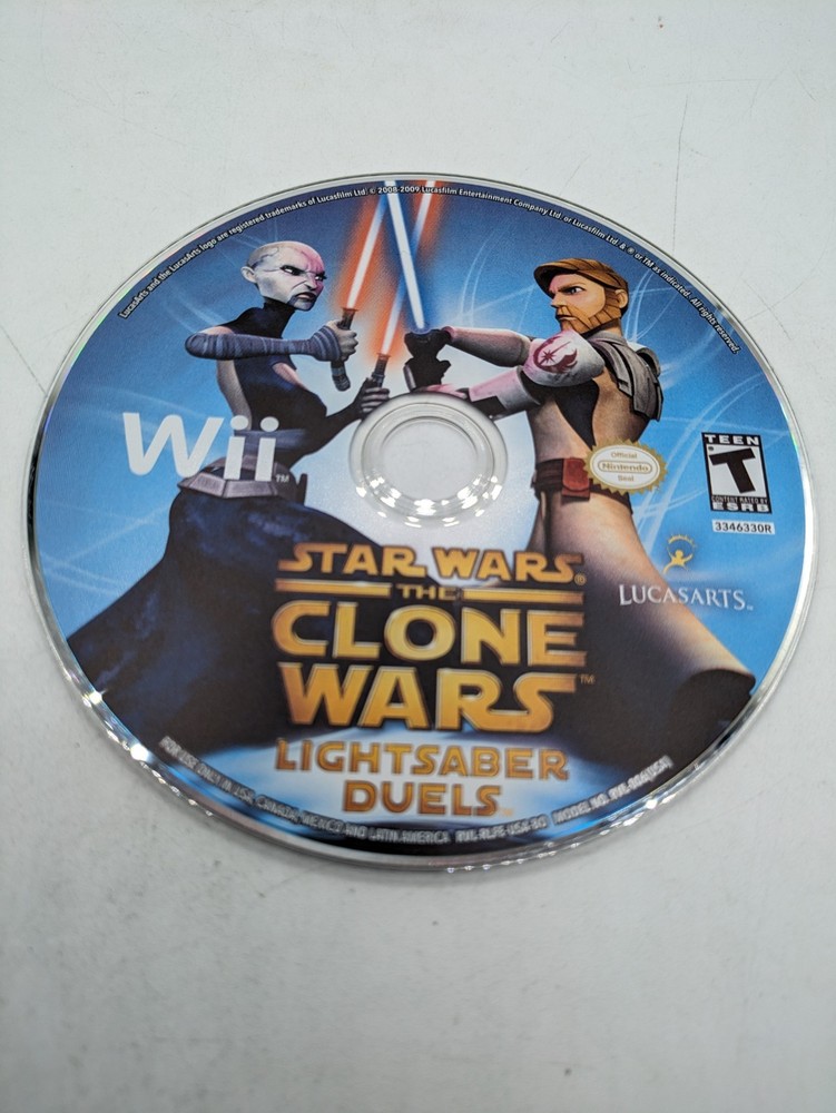 Star Wars: The Clone Wars Lightsaber Duels (Nintendo Wii, 2008) Disc Only