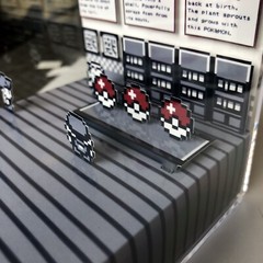 Pokemon Prof. Oak Lab 3D Cube Handmade Diorama – Gameboy – Fanart