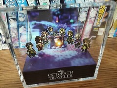 Octopath Traveller 1 Campfire Handmade Diorama – Retro Gaming Cube – Fanart