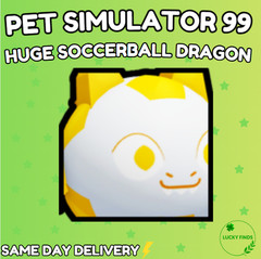 🔥💎Huge Soccerball Dragon (PS99) 🔥PET SIMULATOR 99 – CHEAPEST!⚡💸