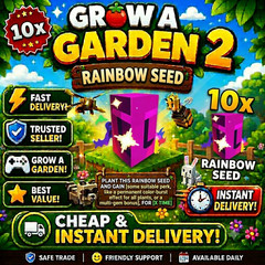 🌈 10x Rainbow Seeds | Grow a Garden 2 | Fast Delivery