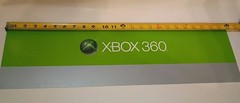 Authentic Microsoft XBOX 360 Section Blockbuster Sign Banner 2008 Vinyl Marquee