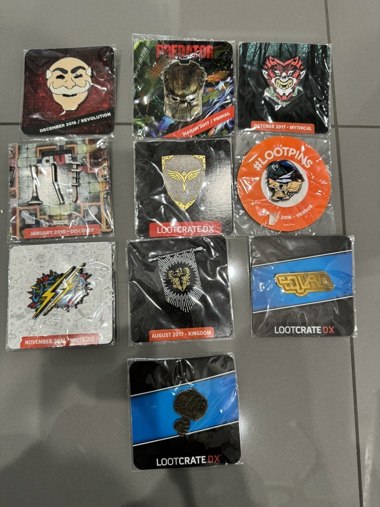 Mixed Pin Lot 2016 2017 Lootcrate DX Exclusive Pin