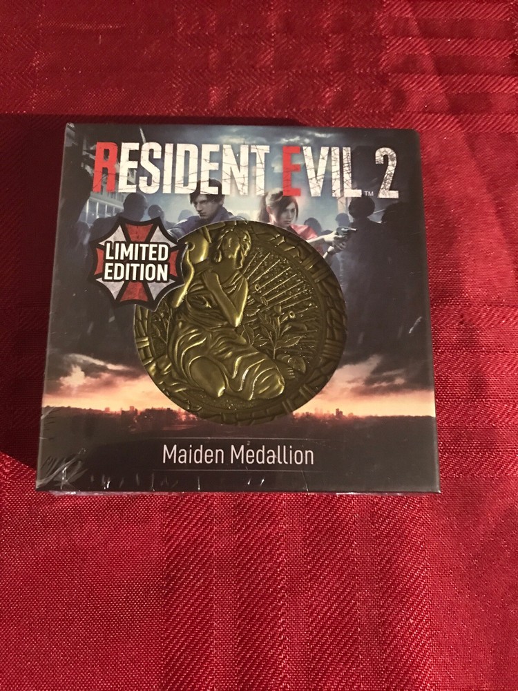 Resident Evil 2 Limited Maiden Medallion Coin Figure NEW SEALED