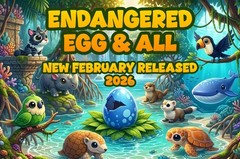 Adopt Top Pick 🌸ENDANGERED EGG – SEA TURTLE – BLUE WHALE – PANGOLIN – Gorilla