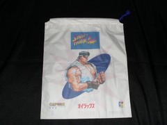 Super Street Fighter II 2 Turbo Promo Vinyl Cinch Bag Capcom Fujisawa