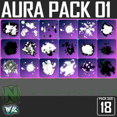 Roblox World Zero WZ – 18 PACK – AURA PACK 01 – BLACK/WHITE AURA