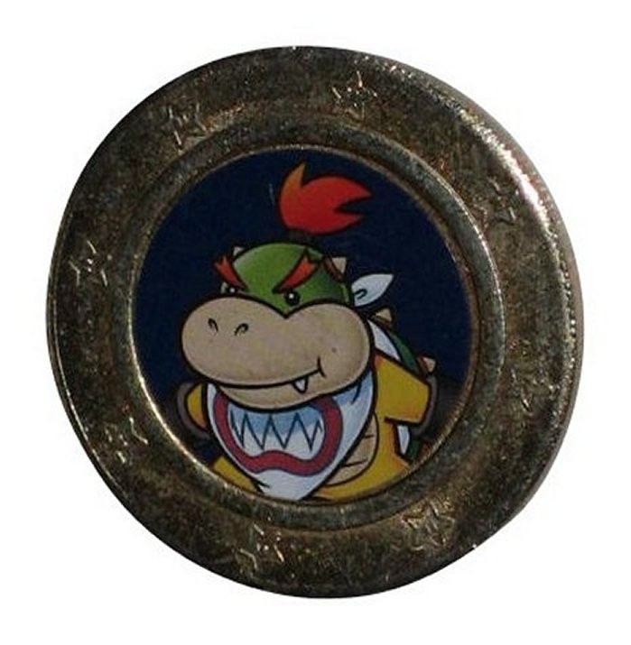 Nintendo Super Mario Bros. Frankford Wonder Ball Bowser Junior Gold Coin – (Loos