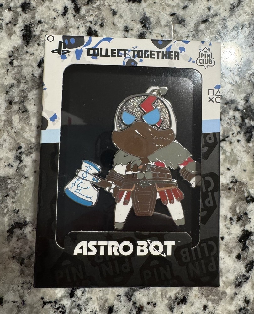 God Of War Kratos Astro Bot Pin Brand New Pin Club Official PlayStation