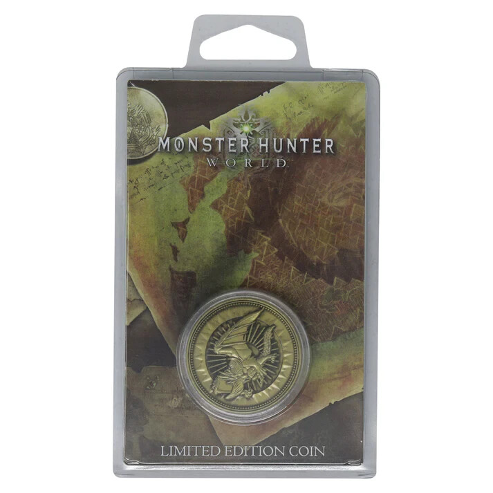 Monster Hunter World Limited Edition Gold Collectible Coin Only 9,995 Made rare