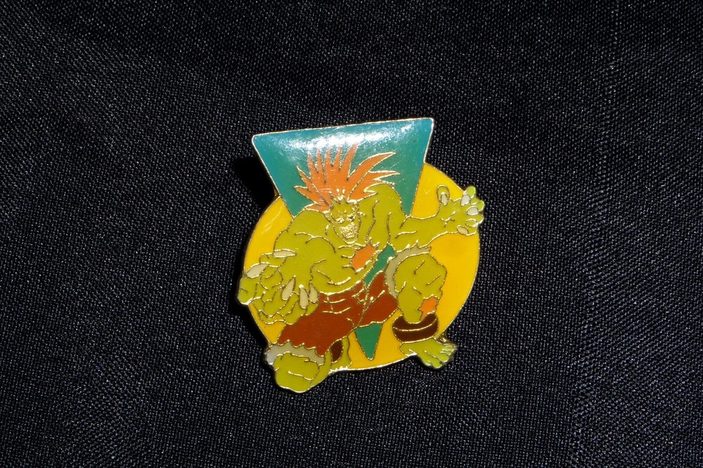Vintage 90’s Capcom Official Street Fighter II Alpha Zero Pin Blanka