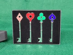 Resident Evil Raccoon City Police Key Set Biohazard Heart Diamond Club Spade