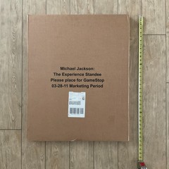MICHAEL JACKSON THE EXPERIENCE 2011 Video Game Store Display Standee Unassembled
