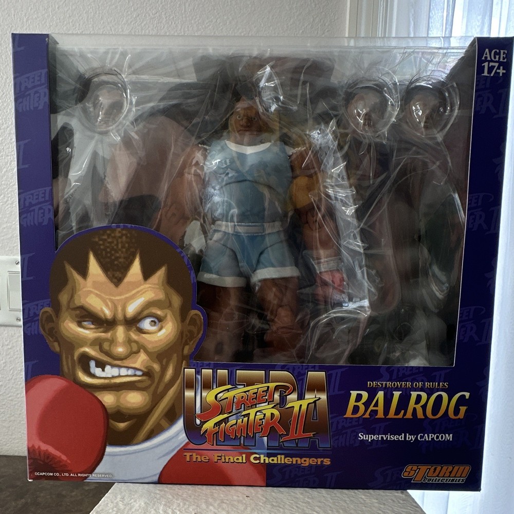 Storm Collectibles Street Fighter II Balrog Boxed Action Figure
