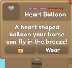 Wild Horse Islands Heart Balloon Accessory | Please Read Description