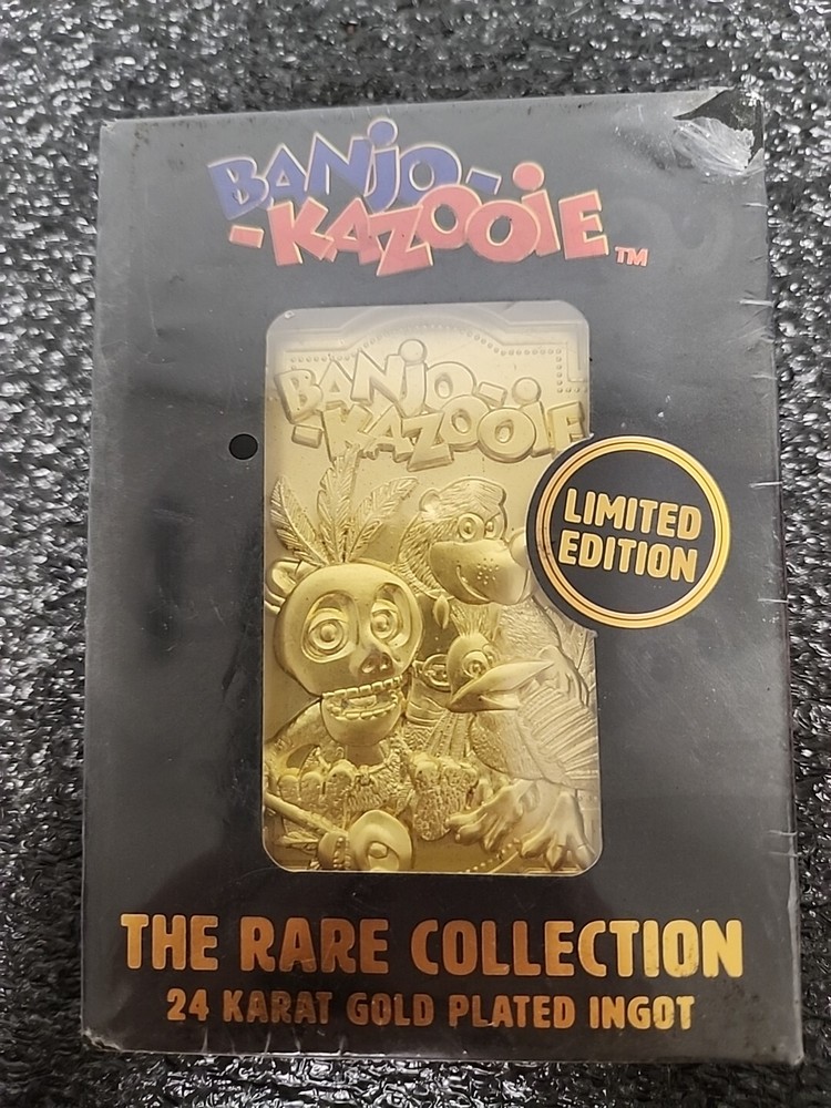 Banjo Kazooie – 24k Gold-Plated Ingot (Only 1,985 Produced) (B)