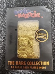 Banjo Kazooie – 24k Gold-Plated Ingot (Only 1,985 Produced) (B)