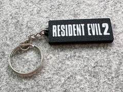 Resident Evil 2 Keychain PS1 Inspired Claire Fine Health Bar Gamer Gift Keyring