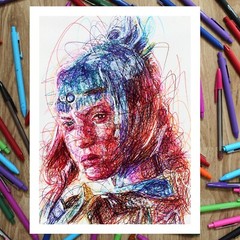 Shadow Heart Ballpoint Pen Print, Baldur’s Gate 3 Art Poster