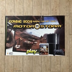 MOTOR STORM Video Game Store Display Banner 26×39 SONY PS3 Promo Sign 2006