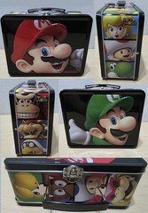 Brand New Rare 2015 EnterPlay Super Mario & Luigi Collectors Metal Lunch Box Tin